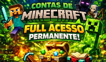 CONTA DE MINECRAFT FULL ACESSO PERMANENTE COM O MELHOR PREÇO DO MERCADO, VEM!!!!