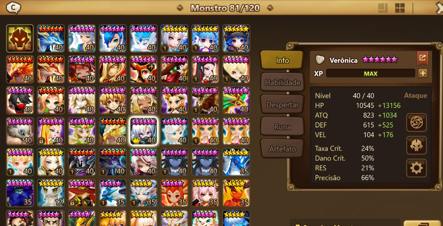 Conta LD Veronica com muitos nat 5 bons para RTA, PVE safe - Time speed