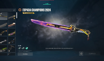 CONTA VALORANT COM SKINS CHAMPIONS 2024