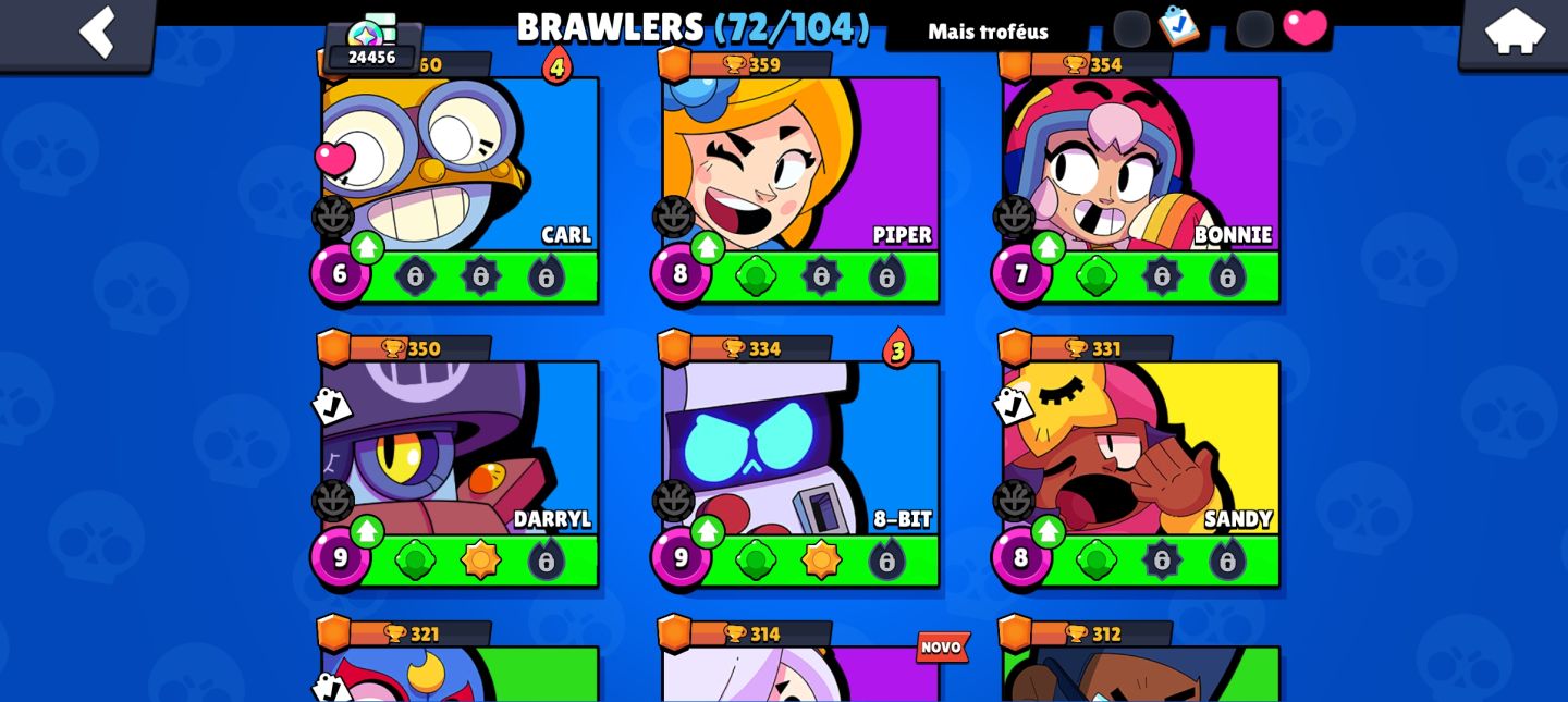 Conta de brawl stars muito completa