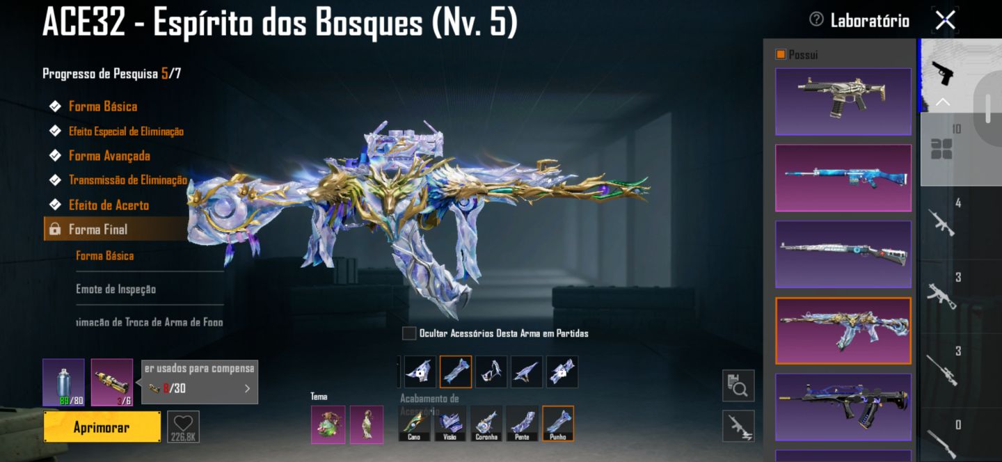 CONTA PUBG MOBILE DRUVAEN X-SUIT NV4 + ACE32 NV5 + M4 ÉTER SELADO+6 UPÁVEIS