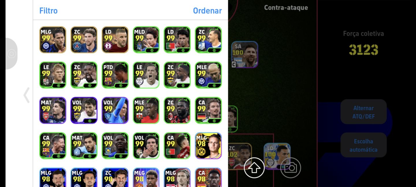 Conta Efootball com Cartas Especiais!! chama!!