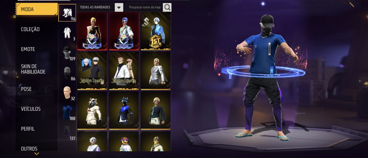 Conta Free Fire prime 6