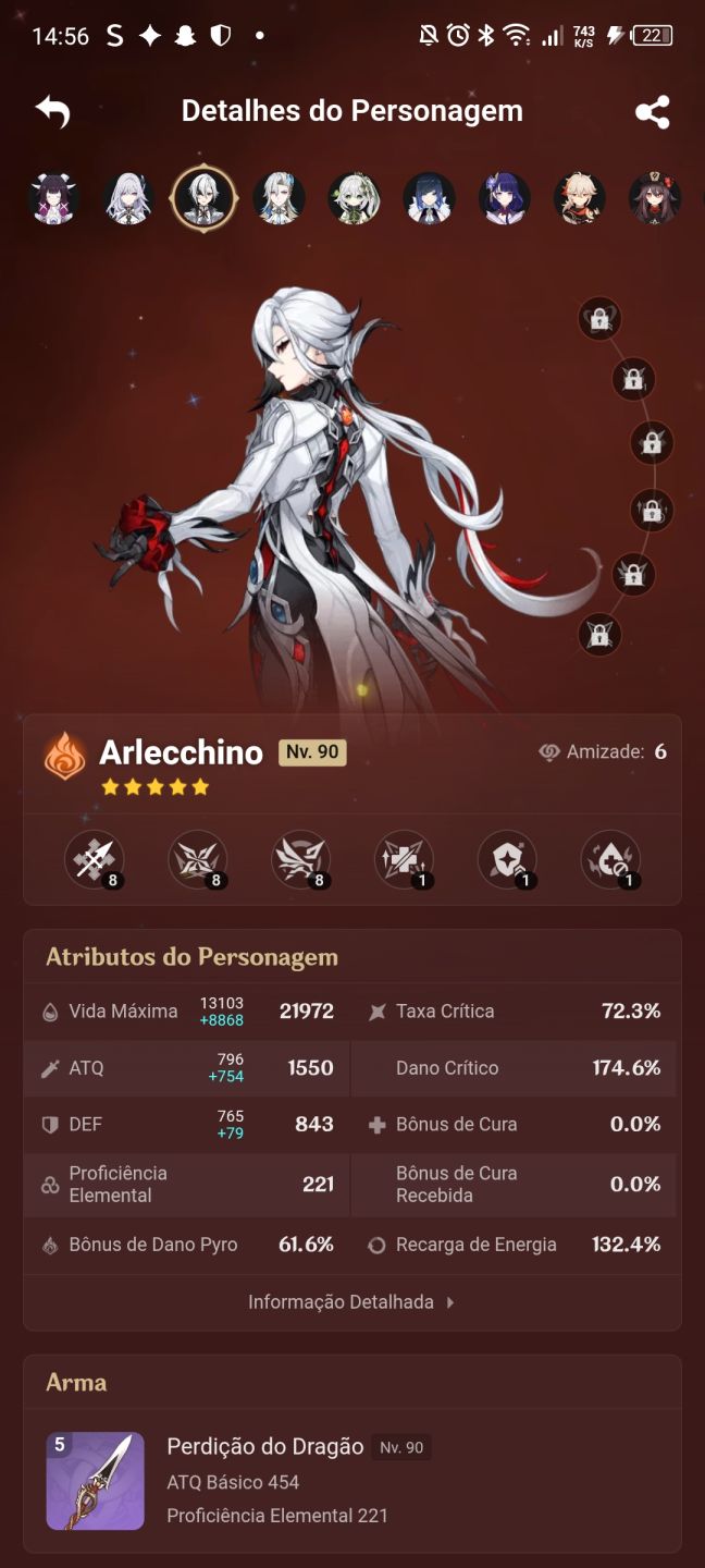 Conta genshin impact 19 T5 LIMITADOS AR 59 SERVER AMERICA (negociável)