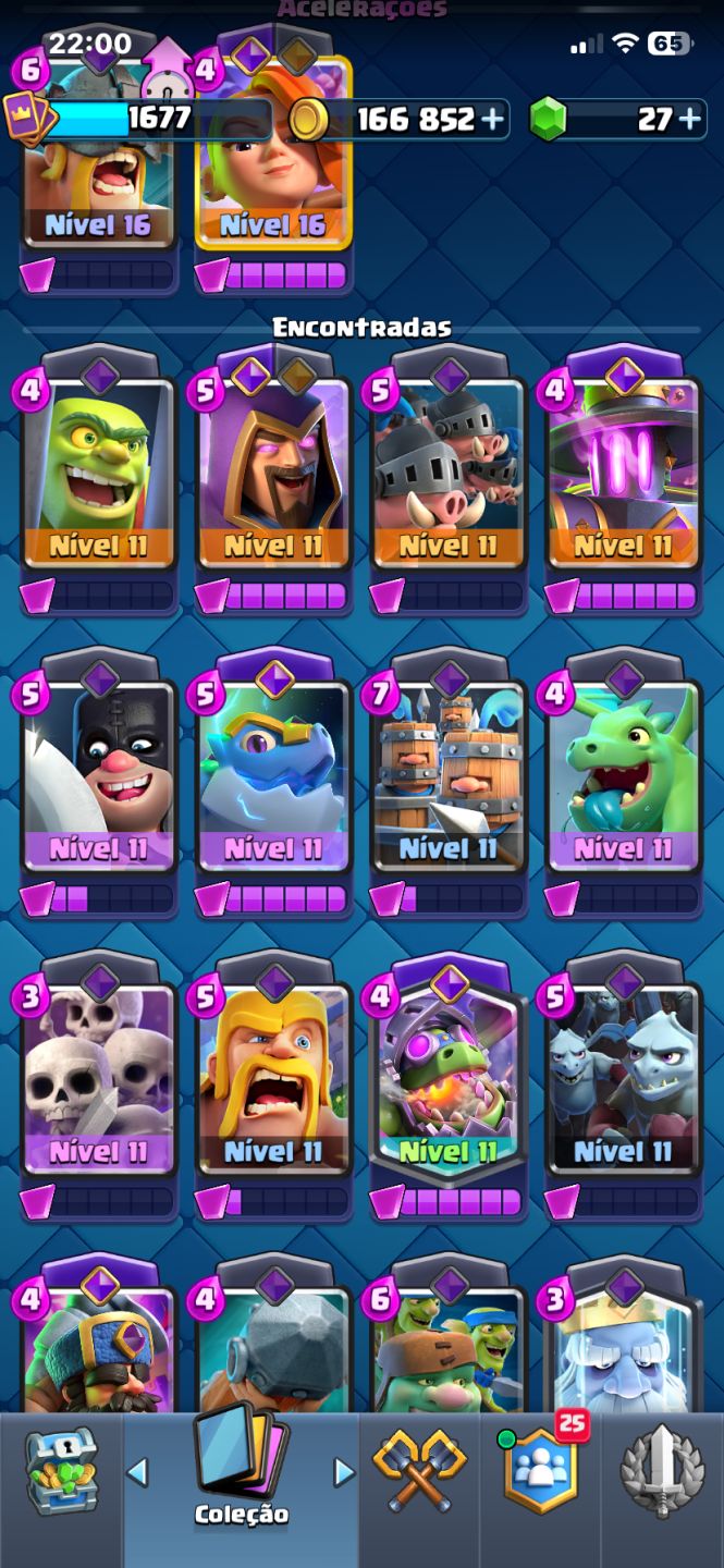 CONTA CLASH ROYALE UPADA COM 8 HERÓI, 17 EVOLUÇÃO 13k troféus