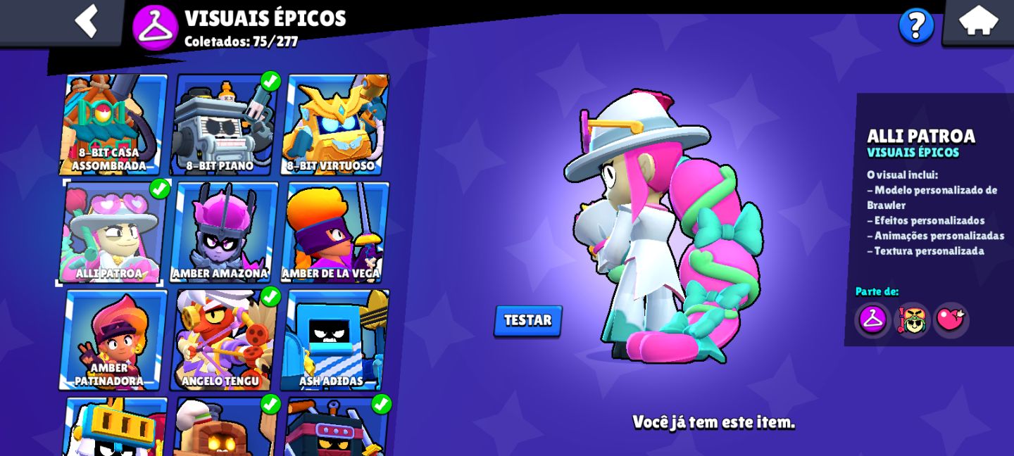 Conta iniciante de brawl star