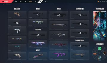 CONTA VALORANT | SKIN DE FACA, VANDAL E PHANTOM | RANK PLATINA