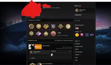 CONTA CS2 COM PRIME COM 11 MEDALHAS + 1000 HORAS
