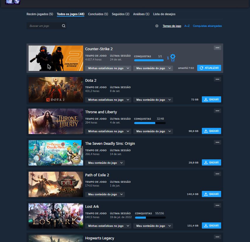 Conta AION 2 | Arqueiro CP 1459 + Mago CP 1432 | 7DS Origin 3x P10 | Steam