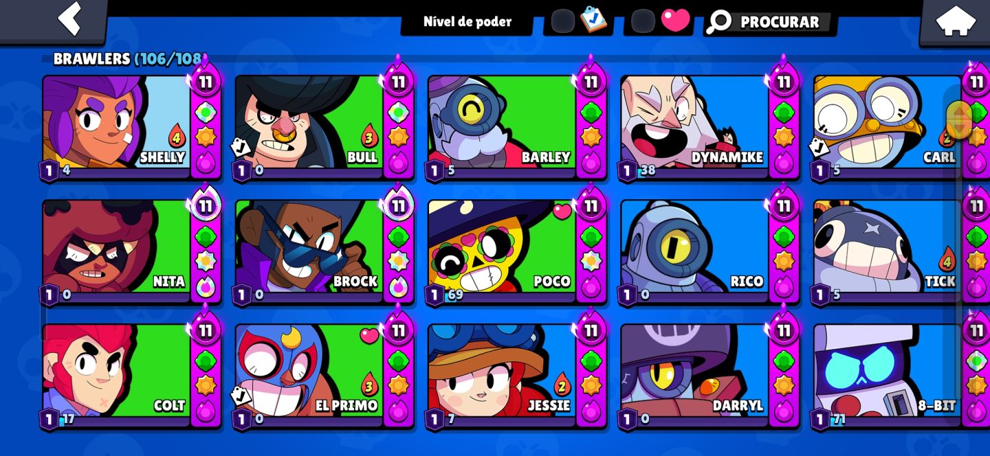CONTA DE BRAWL STARS COM 3 SKIN RARAS