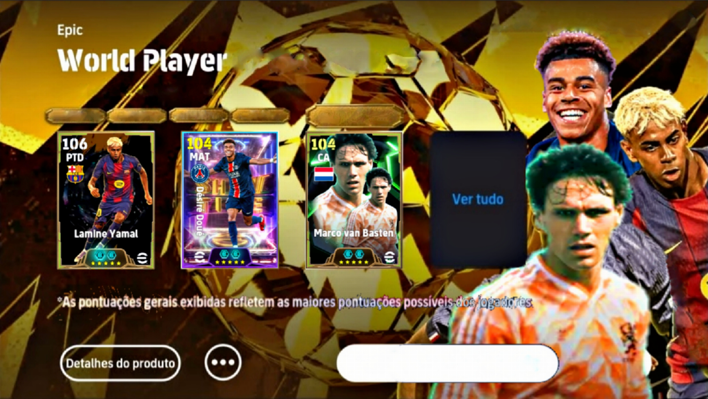 CONTA EFOOTBALL COM IBRAHIMOVIC, GUARDIOLA, DEL PIERO,MATTHAUS,YAMAL2. MUNDO