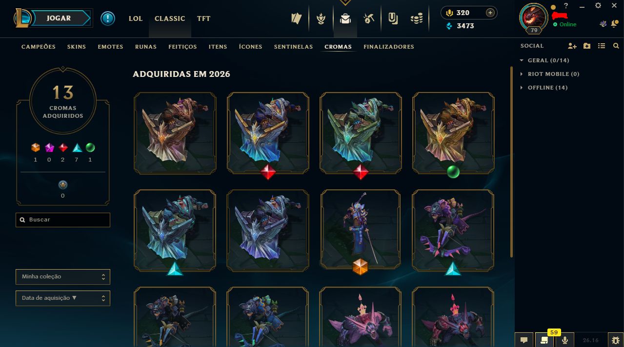 CONTA DIAMANTE 2 (MMR MESTRE, UPADA DO 0, DEUS-REI DARIUS, RIVEN PACTO QUEBRADO)