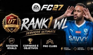 Serviços Ultimate EA FC 27 PC: Rank 1 WL, Rivals e Objetivos