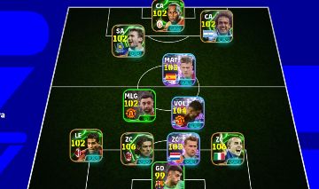 Conta efootball com grizzeman e Maldini, e Casemiro 104 Android via Konami ID