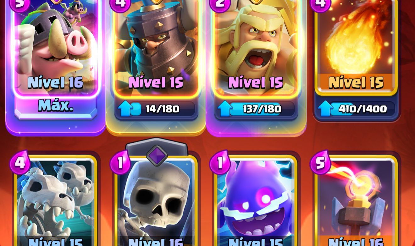 Conta de Clash Royale 12672 troféus, 1711 de nível de coleção, 9 anos de jogo