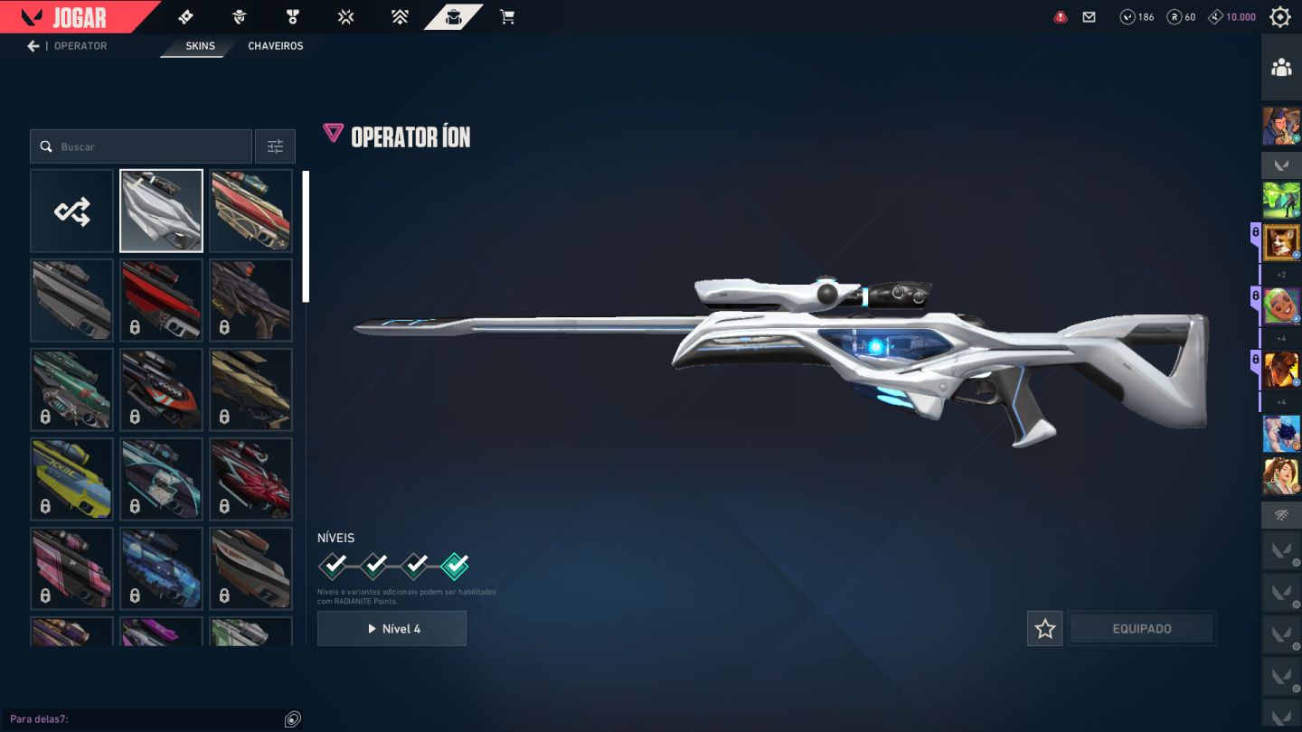 Conta prata 1 com faca saqueadora e varias skins