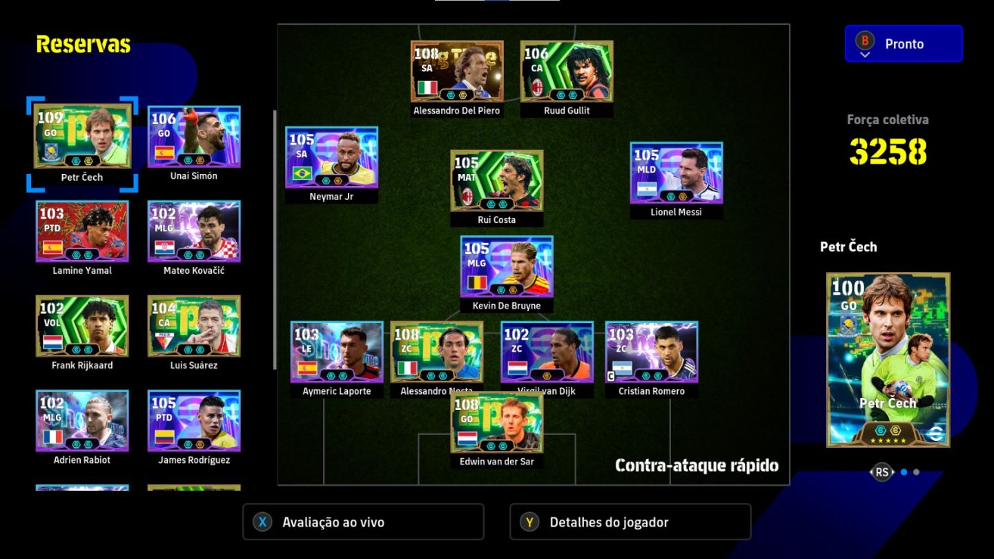 Conta com Gulit e del Piero blitz novo