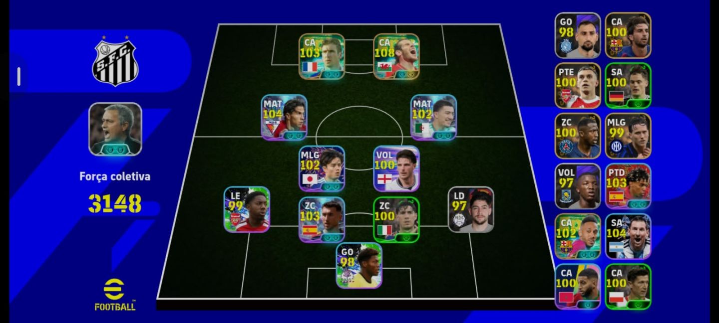 Conta Efootball 3150+ Com Novo Bale 108