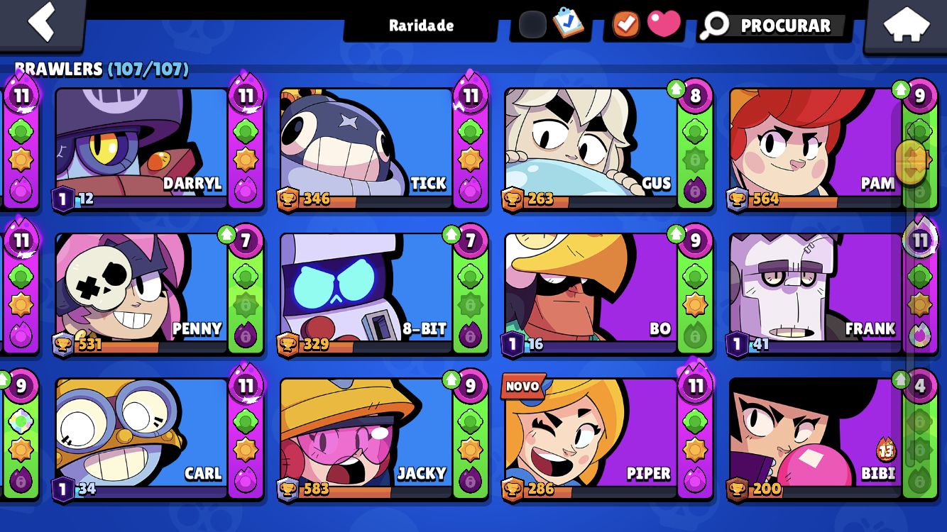 Conta de Brawl Stars barata e compensada