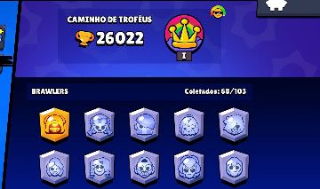 Conta Brawl Stars 26k de troféus