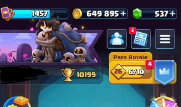 Conta Clash Royale TOPO - 10.199 Troféus | Muito Ouro e Gemas | Conta Forte