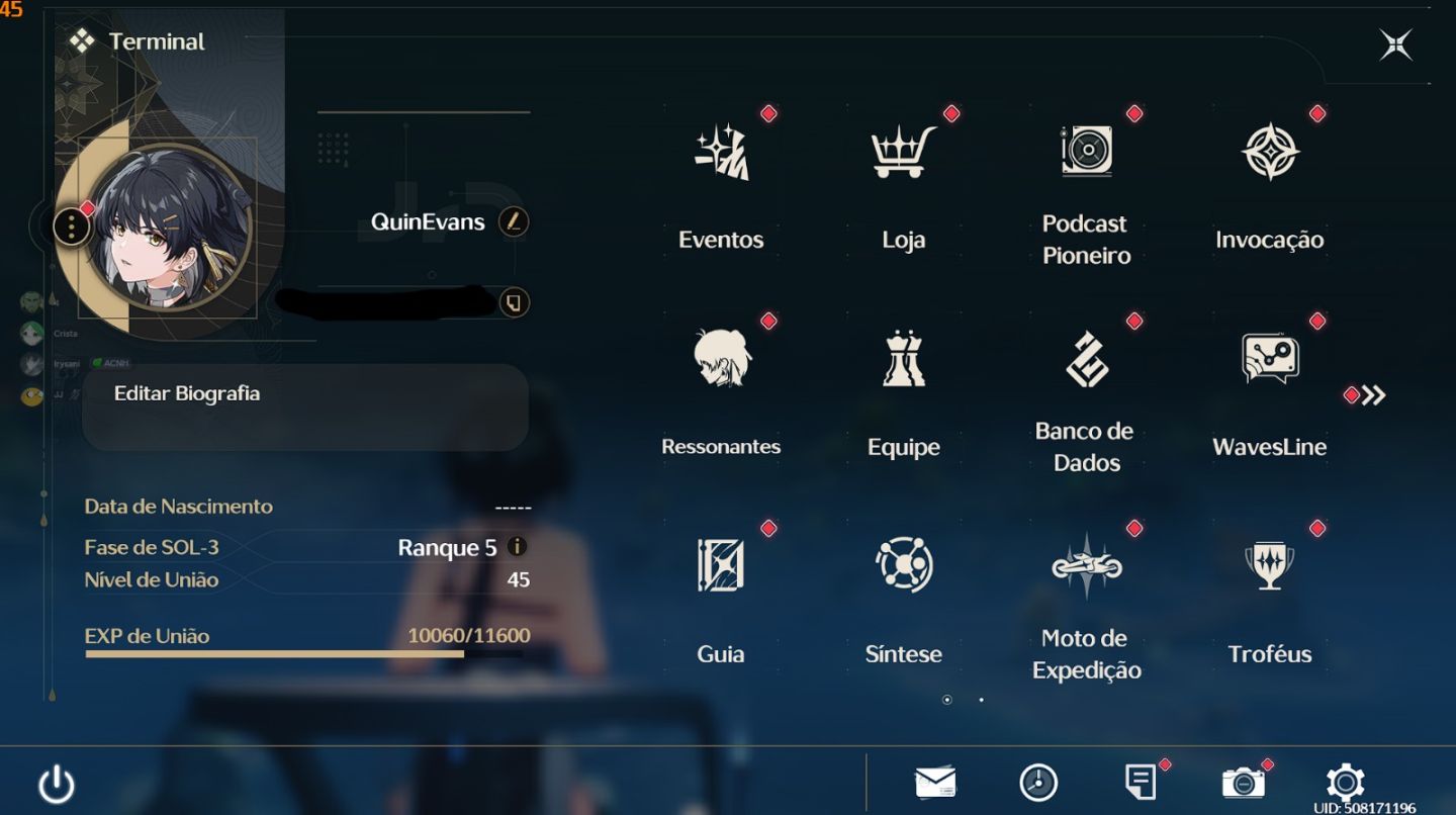 Qingxiao R2+arma + Denia + Arma + 120 Maré Brilhante + Baú com arma 5 estrelas