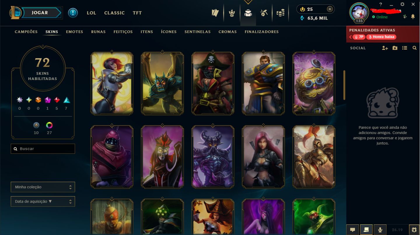 CONTA ESMERALDA 3 E DIAMANTE NA FLEX//MUITAS SKINS//LEVEL135