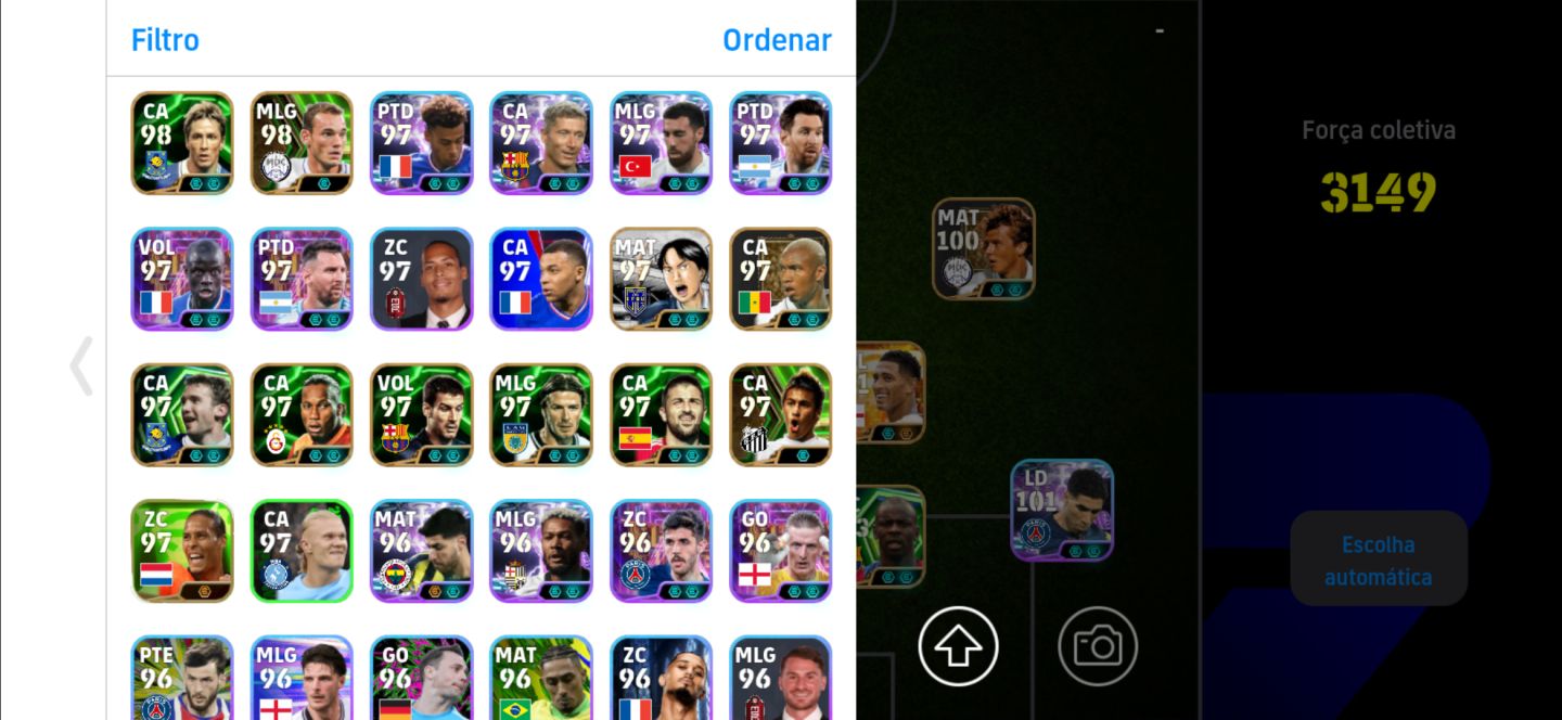 Conta efootball 2292 Lionel messi big time, 45 epics 3 big times 22 show times.