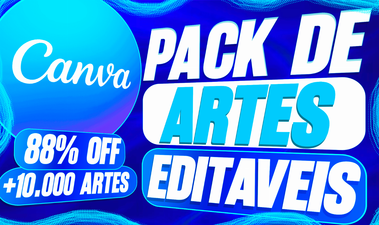 PACK CANVA MAIS COMPLETO DA GGMAX | ENTREGA AUTOMÁTICA | TODOS OS TIPOS DE ARTE!