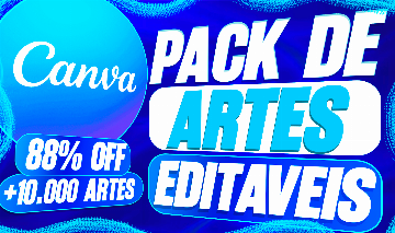 PACK CANVA MAIS COMPLETO DA GGMAX | ENTREGA AUTOMÁTICA | TODOS OS TIPOS DE ARTE!