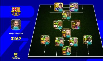 Conta Efootball Messi e Suárez do Trio MSN entre outros Épicos - 3267 de Força