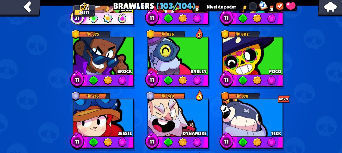 Conta gemada Brawl Stars End Game