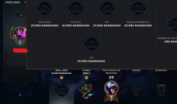Conta Unranked(MMR VIRGEM) COM RP INCLUSO e skin lendária