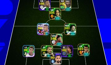 Conta Efootball com Pelé 107, Totti e Blitz curler