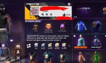 CONTA FREE FIRE | CONTA ANTIGA + SKINS RARAS