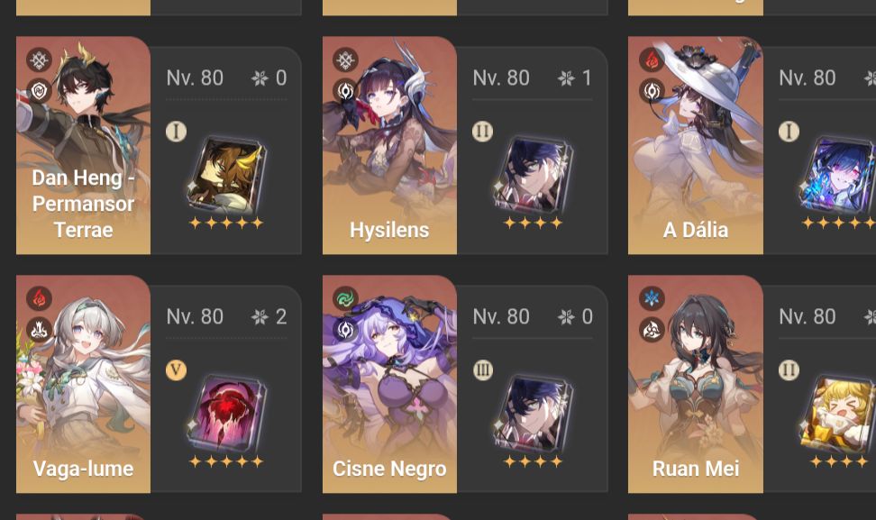 Conta Genshin+Star Rail+ ZZZ FireflyE2+DahliaE2S1(Skins Klee,Ayaka e Firefly)