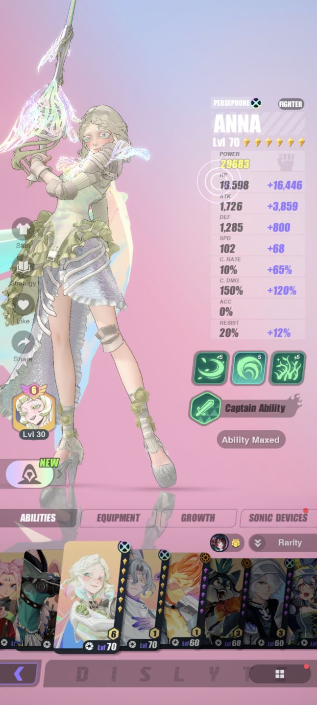 Conta Dislyte END-GAME 5 anos