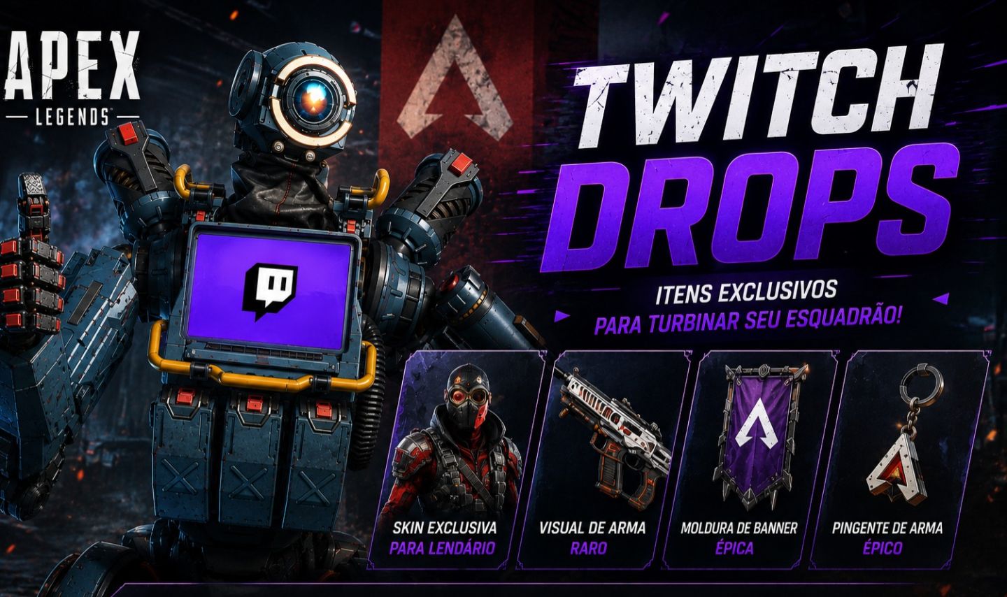 APEX LEGENDS TWITCH DROPS - ENTREGA RAPIDA - DROPS ATUALIZADOS