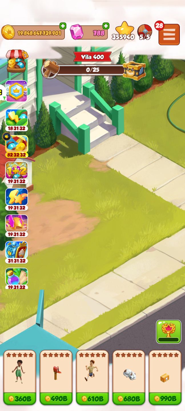 Conta coin master na vila 400