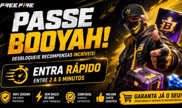 PASSE BOOYAH TEMPORADA ATUAL | ENTREGA RÁPIDA, SEM PRECISAR ADICIONAR