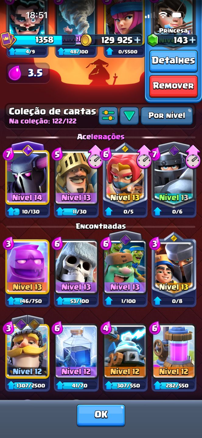 Conta de Clash Royale upada com 4 anos