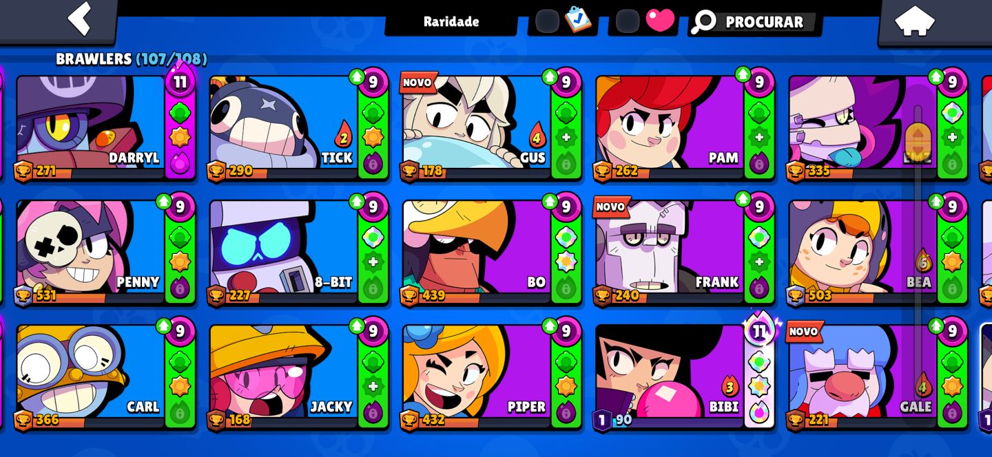 Conta BRAWL STARS TODOS OS BRAWLERS | 28.983 TROFÉUS - MUITAS SKINS