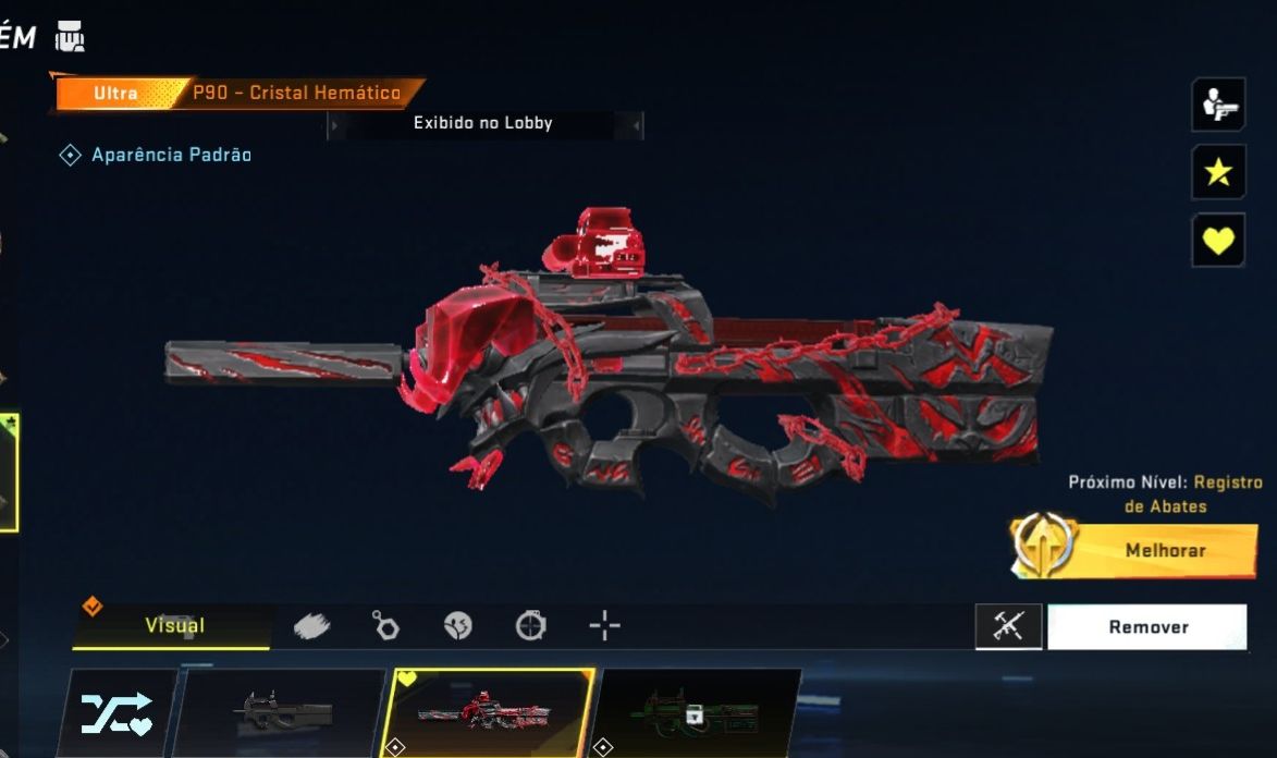 CONTA DE BLOOD STRIKE COM P90 CRISTAL HEMATICO + PARAQUEDAS!