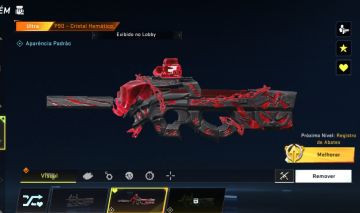 CONTA DE BLOOD STRIKE COM P90 CRISTAL HEMATICO + PARAQUEDAS!
