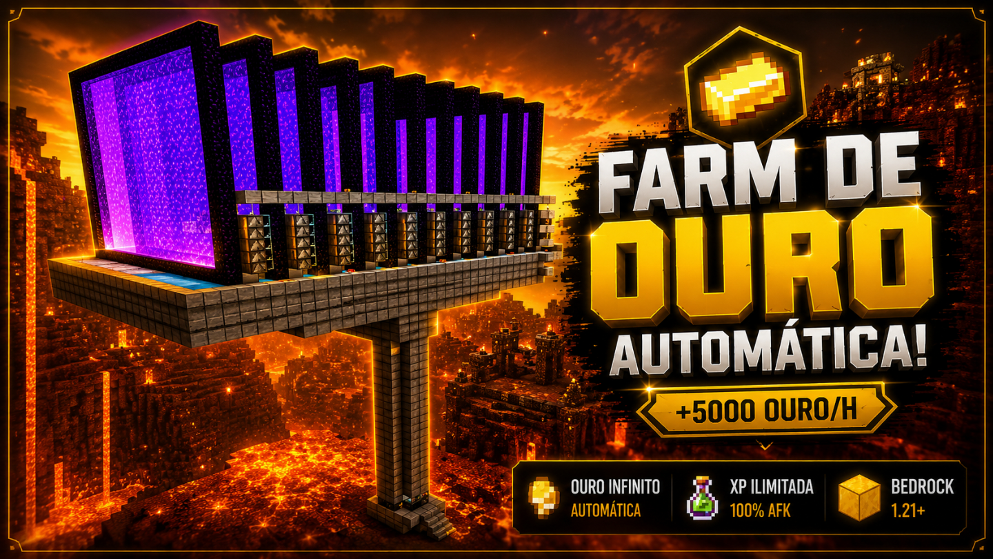 Serviços de Farms, Bases e Construções no Minecraft Bedrock