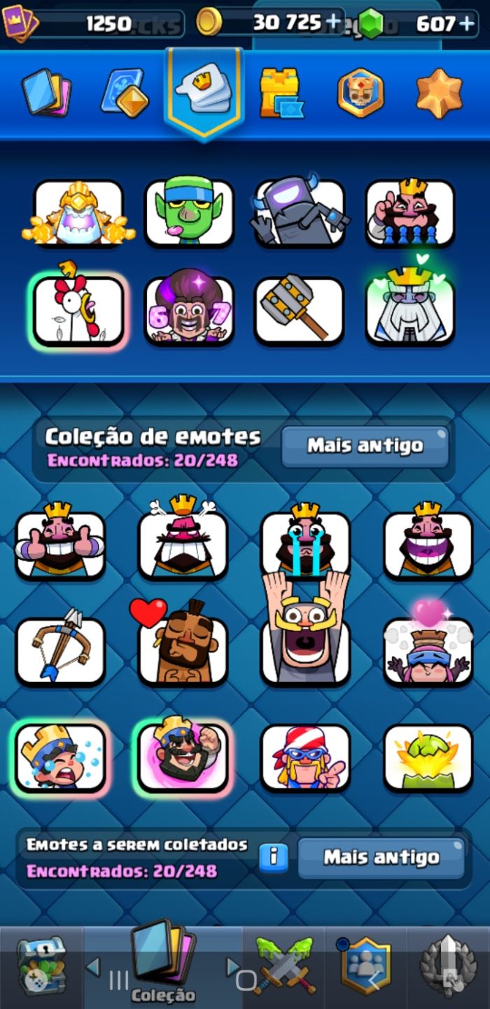 CONTA CLASH ROYALE | 6319 TROFÉUS | 607 GEMAS | CARTAS LVL 12 | LENDÁRIAS