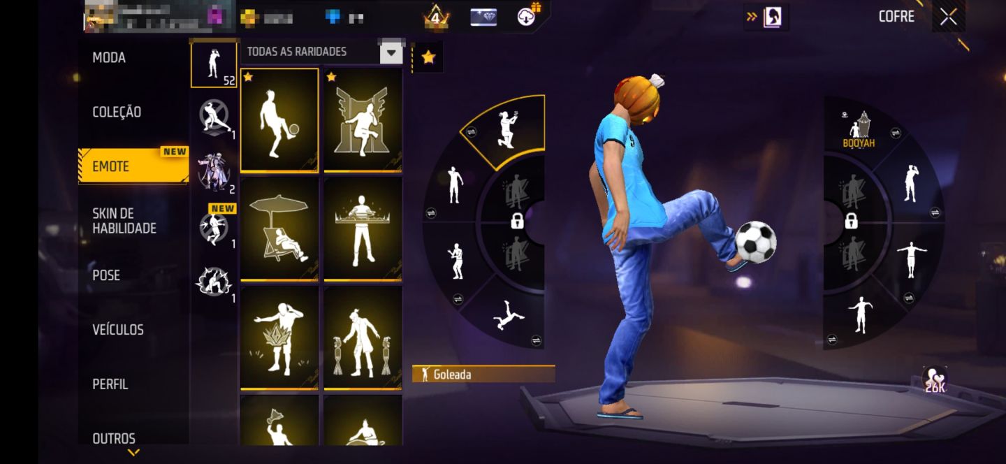 Conta level 75 com UMP Atributada e mais de 1000 roupas