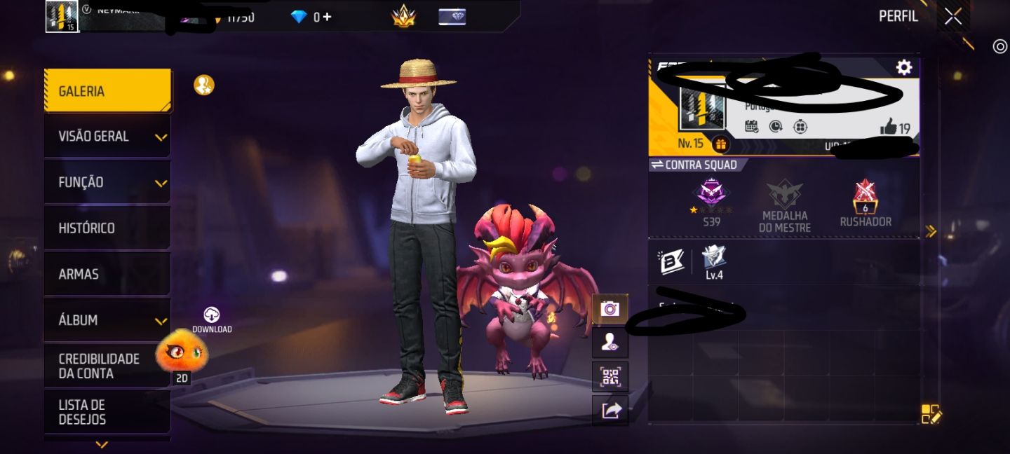 FREE FIRE | CONTA CONVIDADO | NÍVEL 15 | DIAMANTE IV NO CS no seu email