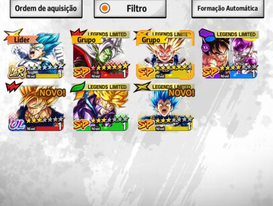 Dragon ball legends, Legend Vegeta 14 estrelas + 35 Mil Cristais (Android)