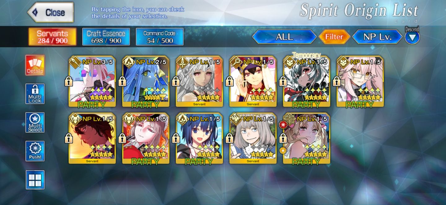 FGO NA | 10 SSR (13 NP) | 400 SQ | Karna NP3 + BB Dubai NP2